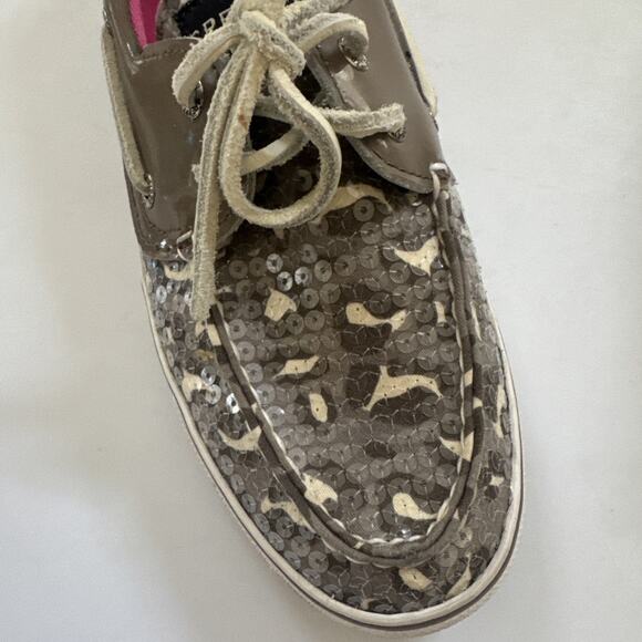Sperry‎ Top-Sliders Leopard Cheetah Print Slip On Boat Shoes Size 8.5 - Picture 10 of 12